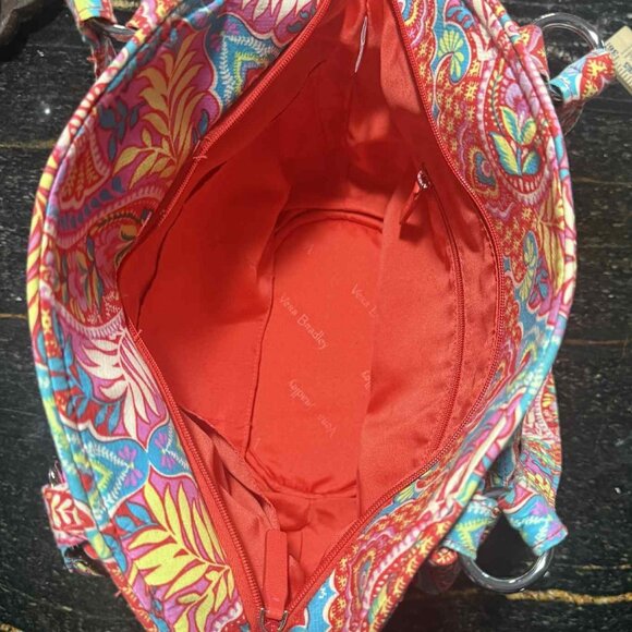 Vera Bradley Glenna Shoulder Bag in Retired Print Paisley in Paradise EUC - Picture 16 of 16
